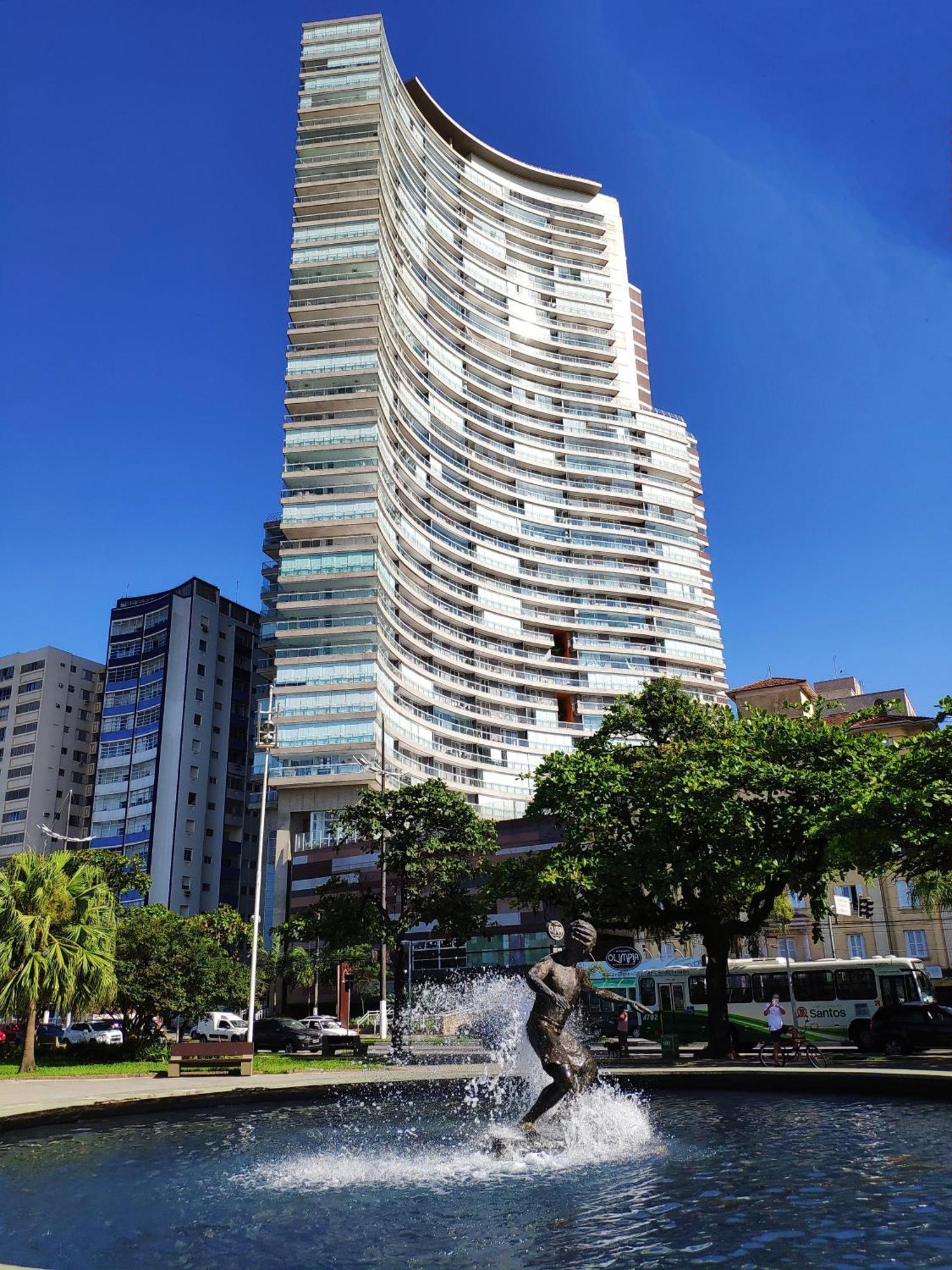 Book Santos - Condominio Unlimited - Apartamento Com Vista Mar E Apartamento Com Vista Piscina Bagian luar foto