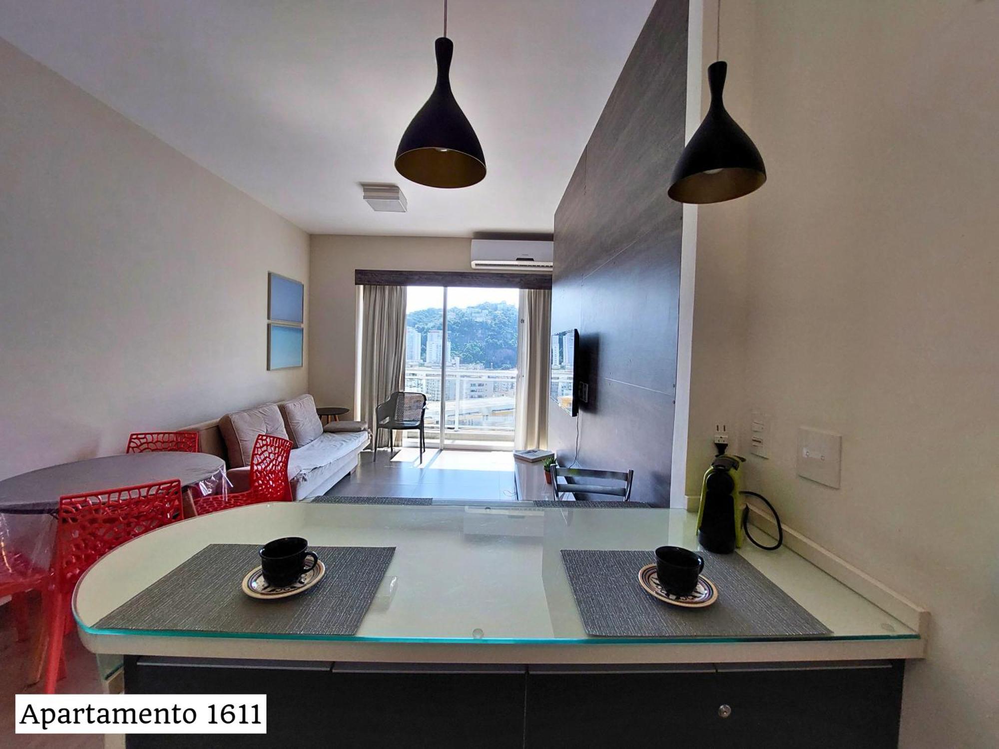 Book Santos - Condominio Unlimited - Apartamento Com Vista Mar E Apartamento Com Vista Piscina Ruang foto